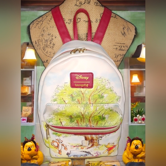 Loungefly Winnie the Pooh & Friends Sletch Mini Backpack NWOT - Picture 4 of 16
